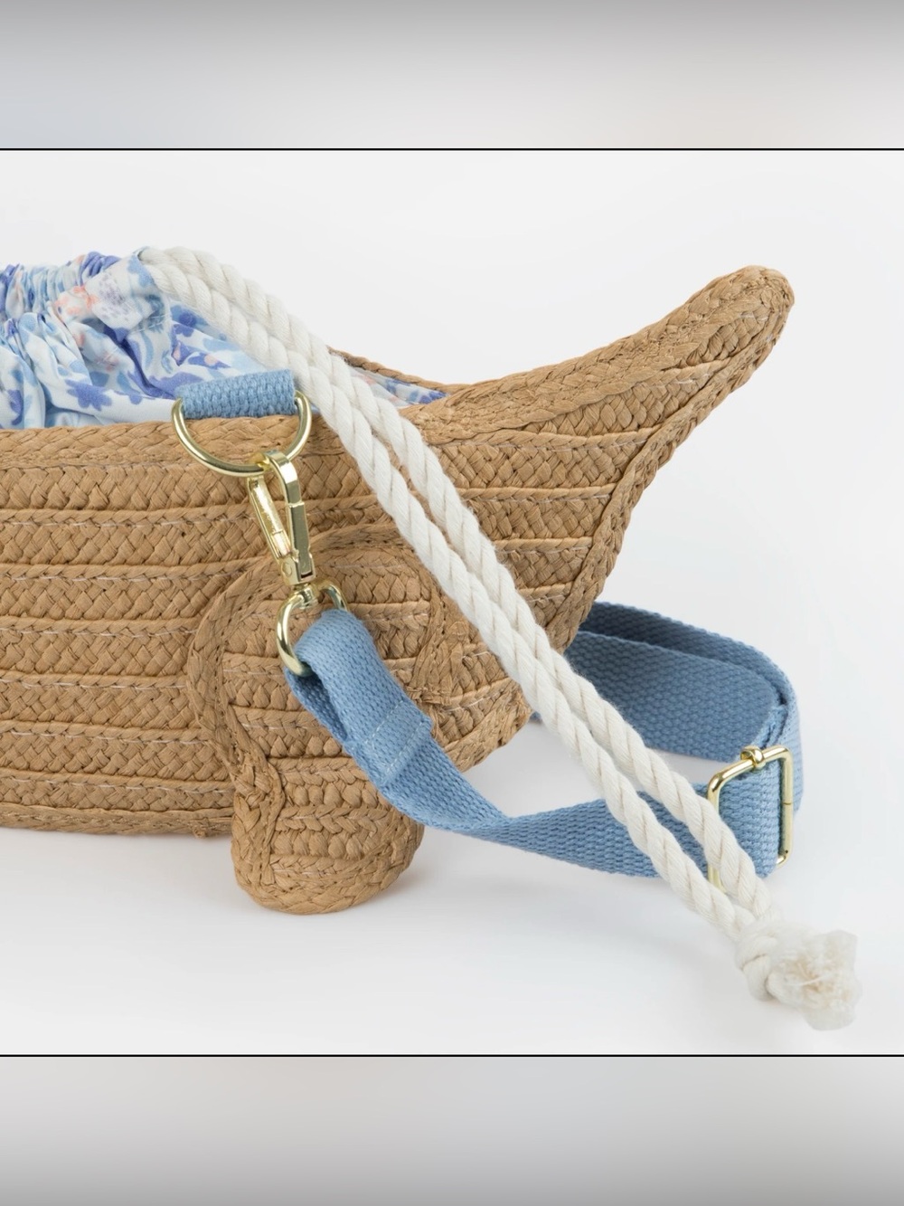 Meri Meri Woven Dachshund Bag - Picture 3 of 3